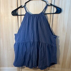 American Eagle Outfitters Navy Halter Tank Top